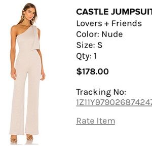 Shimmer jumpsuit lovers + friends